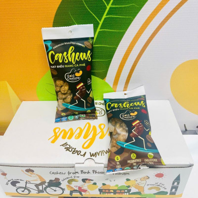 Hạt Điều Nhân Trắng Rang Cà Phê 50g