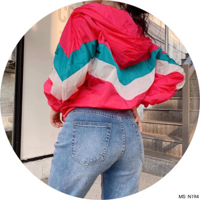 Áo khoác dù nữ in chữ Smile siêu xinh - M173