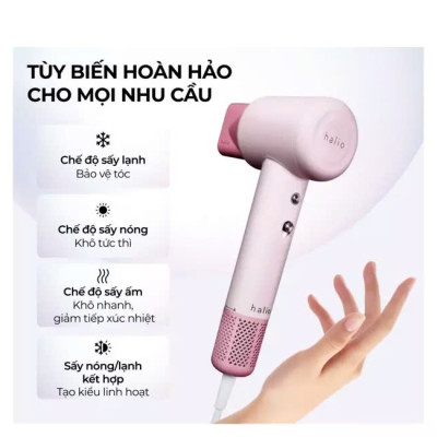 Máy Sấy Tóc Halio High Speed Ionic Hair Dryer - Hàng Chính Hãng