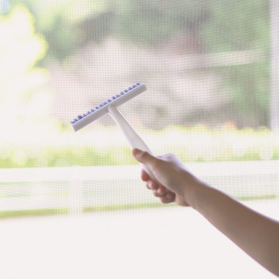 Bàn chải vệ sinh rèm cửa, cửa kính Kokubo 26cm, lông bàn chải được đan chéo giúp làm sạch mọi ngóc ngách, khe hẹp - nội địa Nhật Bản