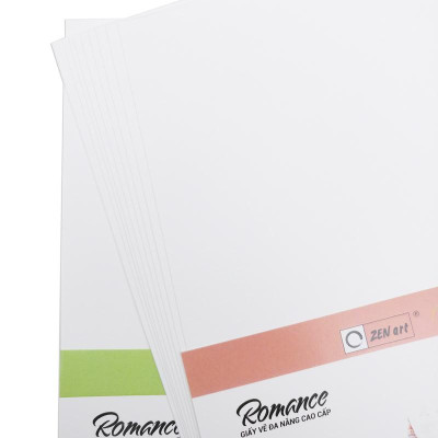Giấy Vẽ Đa Năng Romance - A5 300gsm - Mix Media Paper - Zen Art TMG 8389 (10 Tờ)