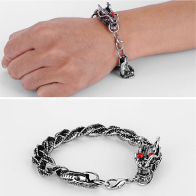 Vòng tay họa tiết rồng nam tính vtnu01