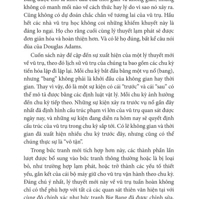Sách - Khoa Học Khám Phá - Vũ Trụ Tuần Hoàn - Vượt Khỏi Big Bang - Viết Lại Lịch Sử Vũ Trụ